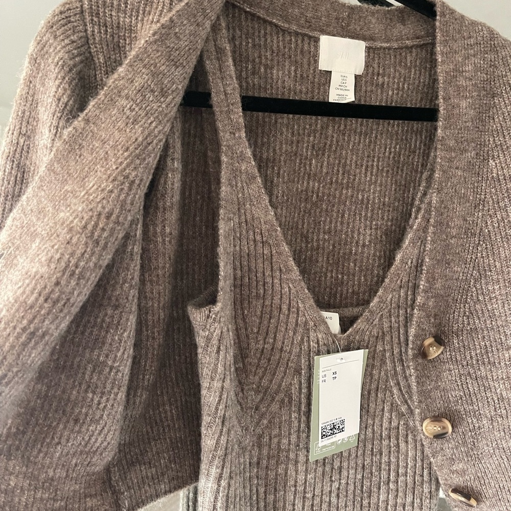 H&M Matching Sweater Dress and Cardigan